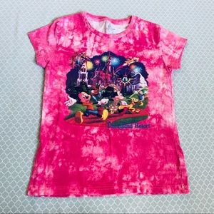 tie dye disney graphic tee